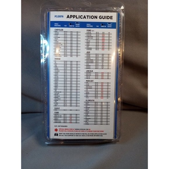 Ford/Chrysler/Jeep 1974-2001 Stereo Installation Kit SEALED (2c3) - Picture 2 of 4